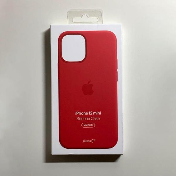 Apple純正 MagSafe対応 iPhone 12 mini シリコンケース・レッド 新品