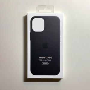 Apple アップル 純正 iPhone 12 mini シリコンケース・ブラック 新品｜dyn