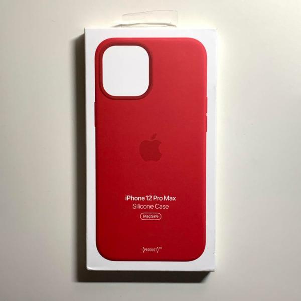 Apple純正 MagSafe対応 iPhone 12 Pro Max シリコンケース・レッド 新品