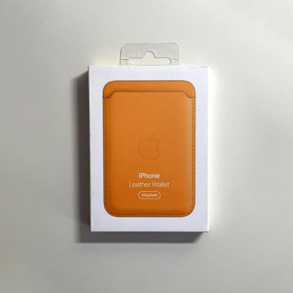 Apple純正 MagSafe対応 iPhone レザーウォレット・カリフォルニアポピー 新品