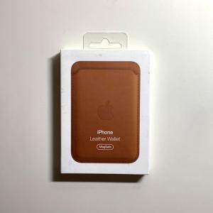 Apple アップル 純正MagSafe対応 iPhoneレザーウォレット・セコイア