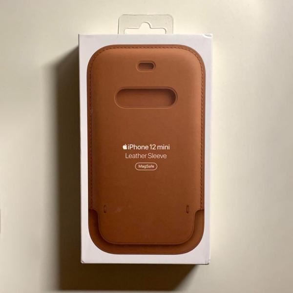 Apple アップル 純正 iPhone 12 mini レザースリーブ・サドルブラウン 新品