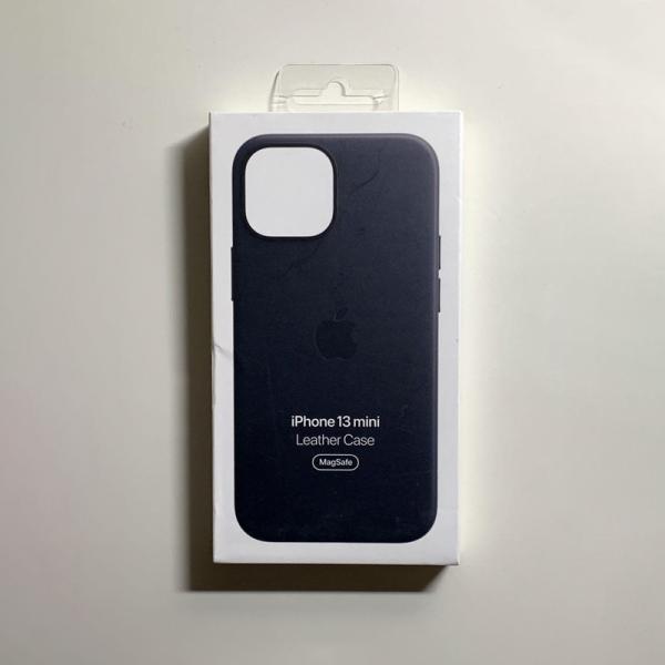 Apple純正 MagSafe対応 iPhone 13 mini レザーケース・ミッドナイト 新品