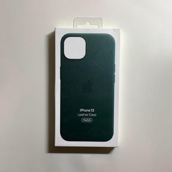 Apple アップル 純正 iPhone 13 レザーケース・セコイアグリーン 新品