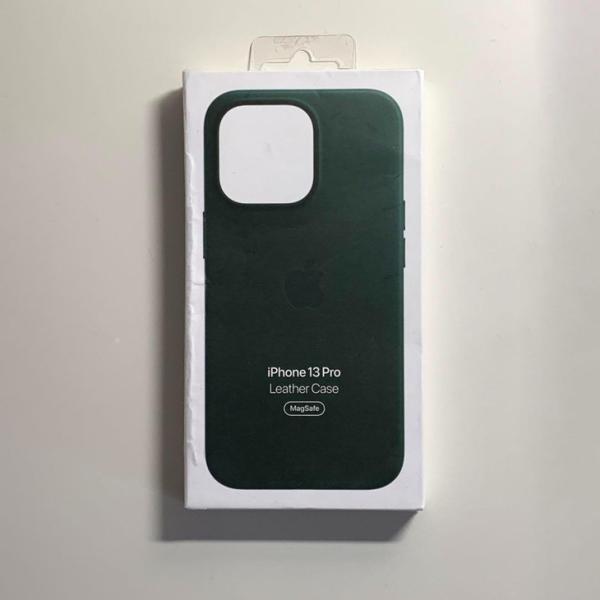 Apple純正 MagSafe対応 iPhone 13 Pro レザーケース・セコイアグリーン 新品