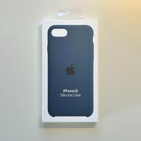 Apple純正 iPhone 7 / 8 / SE シリコンケース・アビスブルー 新品