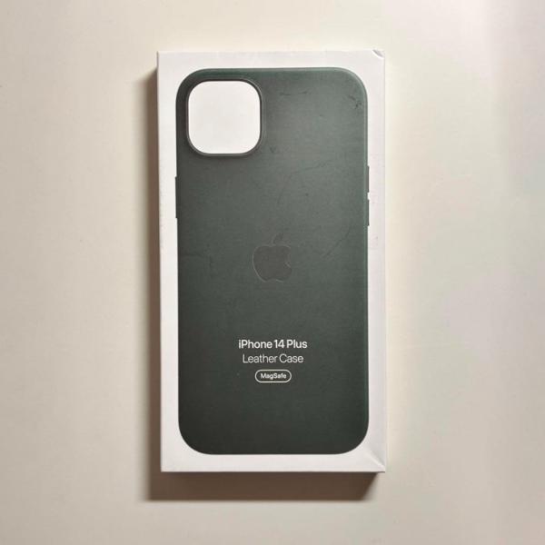 Apple アップル 純正 iPhone 14 Plus レザーケース・フォレストグリーン 新品