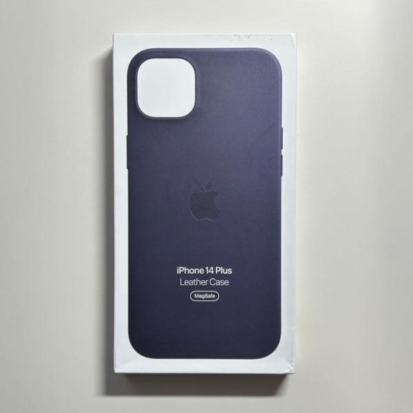 Apple アップル 純正 iPhone 14 Plus レザーケース・インク 新品