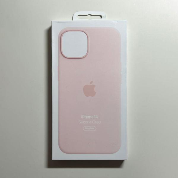 Apple純正 MagSafe対応 iPhone 14 シリコンケース・チョークピンク 新品