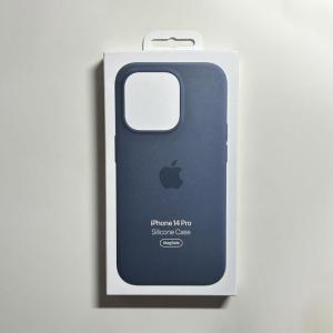 Apple アップル 純正 iPhone 14 Pro シリコンケース・ストームブルー 新品｜dyn