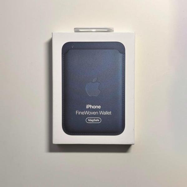 Apple純正 MagSafe対応 iPhoneファインウーブンウォレット・パシフィックブルー 新品