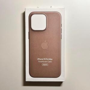 Apple アップル 純正 iPhone 15 Pro Max ファインウーブンケース・トープ 新品｜dyn