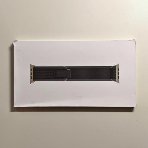 Apple純正 アップルウォッチ 49mm M/L トレイルループ・ブルー/ブラック 新品・箱なし