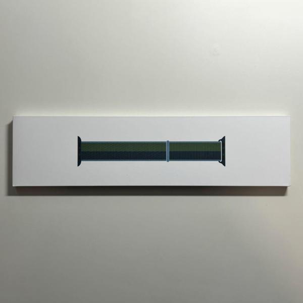 Apple純正 アップルウォッチ 45mm スポーツループ・アビスブルー/モスグリーン 新品