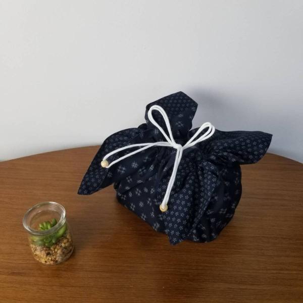 お弁当　お弁当袋　ランチマット　お弁当袋になっちゃう！！ランチクロス 井絣可愛L　お弁当グッズ