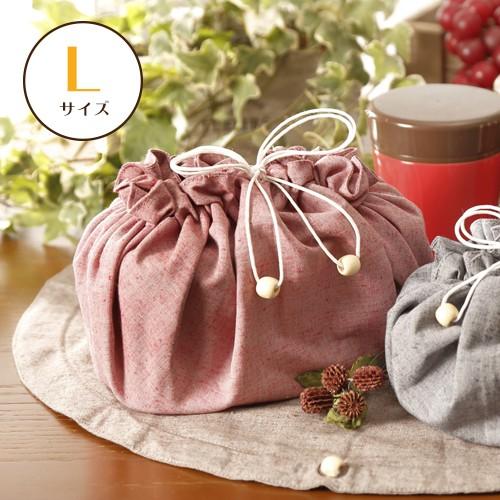 お弁当　お弁当袋　ランチマット　丸形　丸型　お弁当袋になっちゃう！！ランチクロス☆　シャンブレイ　L...