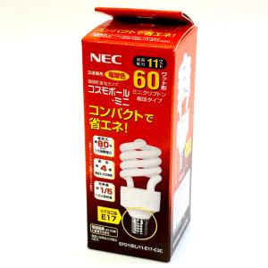 NEC コスモボール・ミニ 60W 電球色の買取情報