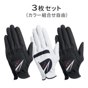 ゴルフシューズ、ゴルフキャップ、ゴルフ手袋　セット LEZAX（レザックス） ゴルフ グローブ 手袋 メンズ 左手 3枚セット 1枚