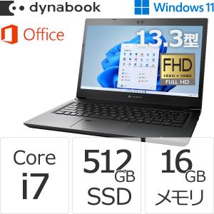 ダイナブック dynabook W6SZLU7WAB Core i7 SSD512GB メモリ16GB Office付き 13.3型FHD Windows 11 Proノートパソコン