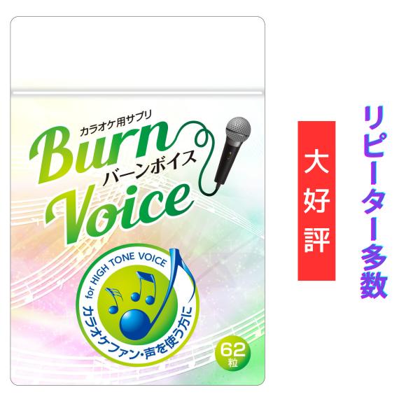 カラオケ 高音 いびき サプリ BURN VOICE (バーンボイス) リンゴ酸＆マグネシウム シナ...
