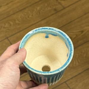 鉢 植木鉢 おしゃれ 室内 陶器鉢 白土とブル...の詳細画像4