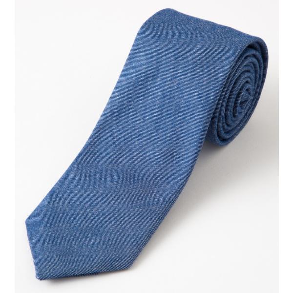 ネクタイ 無地 ブルー / kitemasu おしゃれ