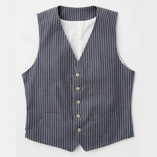 ストライプベスト ブラック  男女兼用