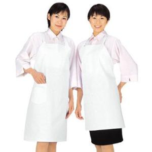 素材を選べるホワイトエプロン