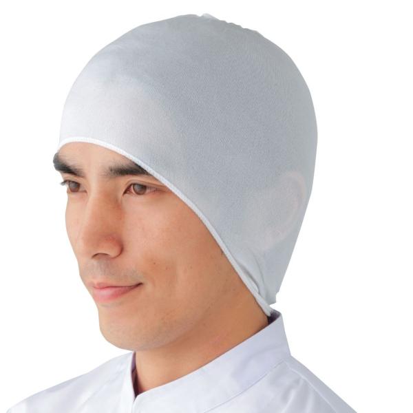 ニットフードハーフフェイス　(1枚入)　ホワイト　〔汗をかいても蒸れにくい〕