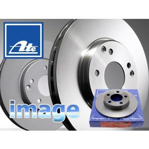 【ブレーキ】ディスクローター・フロント2枚セット/ATE製　AUDI・VW・A3・イオス・ゴルフ5・...