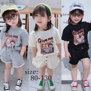 子ども服 セットアップ キッズ Tシャツ 半パンツ 上下セット 半袖 男の子 女の子 ベビー 子供服 綿 おしゃれ 夏 ハーフズボン ゆったり 卒業式 入学式 通学 3色｜e-age