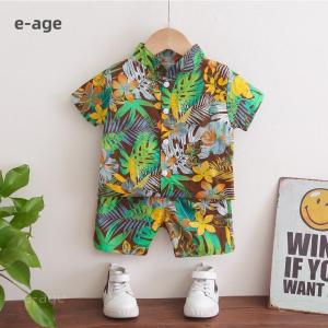 キッズ アロハシャツ Tシャツ 短パンツ 2点...の詳細画像1