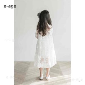 レースワンピース 女の子 花柄総レース 子供 ...の詳細画像3