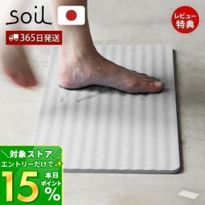 SOIL（ソイル） 珪藻土バスマット スクエア 日本製 : INSTORE イン