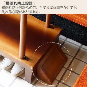 玄関台 両手すり付 踏み台 ステップ台 両側 ...の詳細画像3