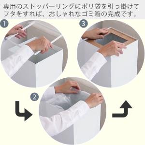 山崎実業 公式 リン トラッシュカン 角型ロン...の詳細画像4