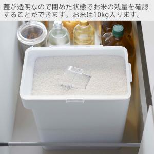 山崎実業 公式 タワー 米びつ 10kg 米櫃...の詳細画像4