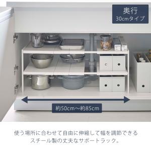 山崎実業 公式 タワー 伸縮シンク下ラック 2...の詳細画像1