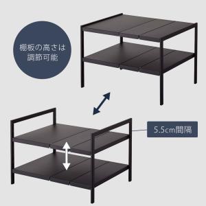 山崎実業 公式 タワー 伸縮シンク下ラック 2...の詳細画像3
