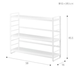 山崎実業 公式 タワー シンク上キッチン収納ラ...の詳細画像5