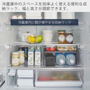 山崎実業 公式 タワー 伸縮冷蔵庫中収納ラック...の詳細画像1