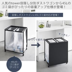 山崎実業 公式 タワー 目隠し分別ダストワゴン...の詳細画像1