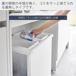 山崎実業 公式 タワー 目隠し分別ダストワゴン...の詳細画像5