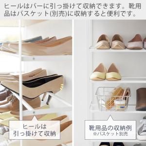 山崎実業 公式 タワー 天板付きシューズラック...の詳細画像2