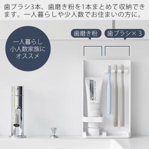 山崎実業 公式 タワー 目隠し歯ブラシ&チュー...の詳細画像2