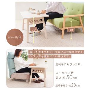 デスク 折れ脚テーブル 北欧 おしゃれ 棚 棚...の詳細画像3