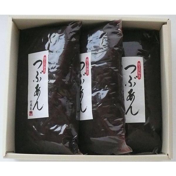 こだわりのあんこセット 　上粒あん　1ｋｇ×３　　【宅配便のみ】
