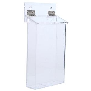 室外用 チラシケースA4三つ折り W150mm スマートクリア（結束バンド付）