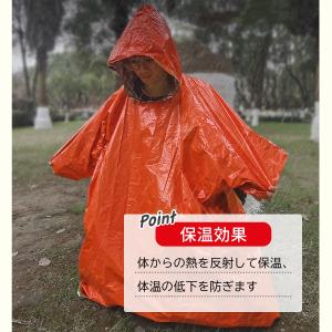 アルミポンチョ 2枚セット 非常用 災害用 防...の詳細画像1