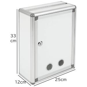 鍵付きBOX A4用紙対応 投入口大 募金箱/...の詳細画像2